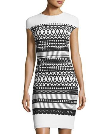 Rio Cap-sleeve Knit Dress