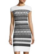 Rio Cap-sleeve Knit Dress