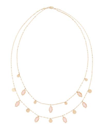 14k Dream Boheme Pink Opal Necklace