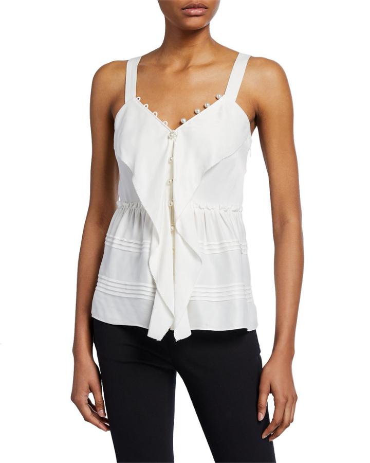 Satin Cami With Pearlescent Details