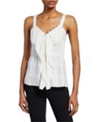 Satin Cami With Pearlescent Details