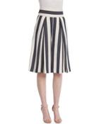 Graphic Striped Cropped Culottes