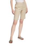 Plus Size Mid-rise Organic Linen Bermuda Walking