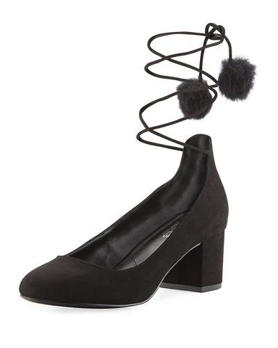 Libby Microsuede&reg; Pompom Pump