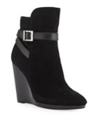 Habitat Suede Wedge Buckle Booties