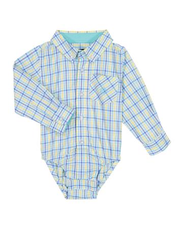 Tattersall Check Collared Shirtzie Bodysuit, Size