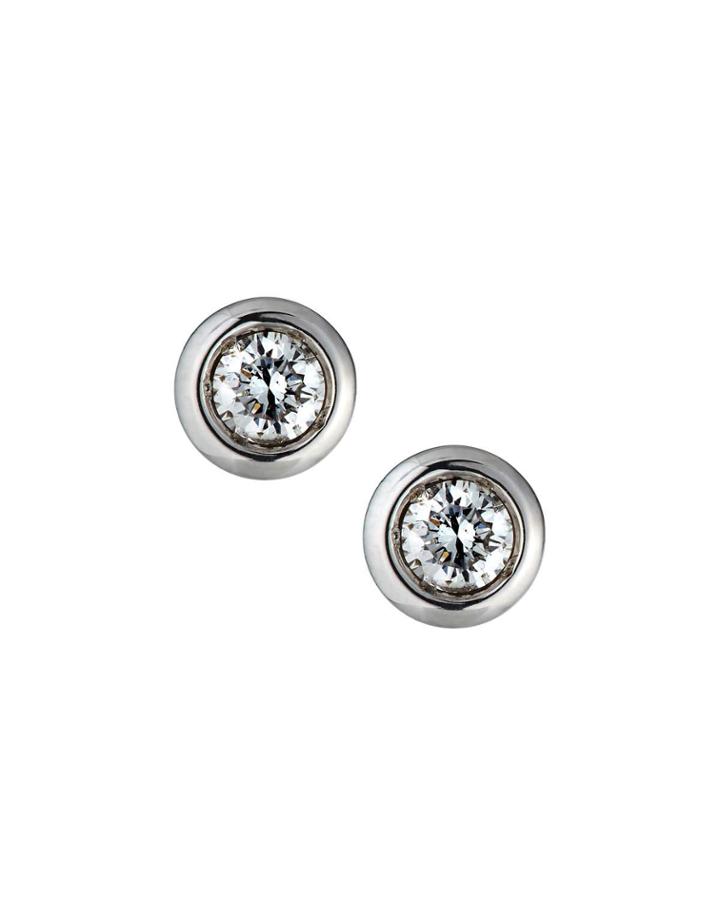 18k White Gold Diamond Bezel
