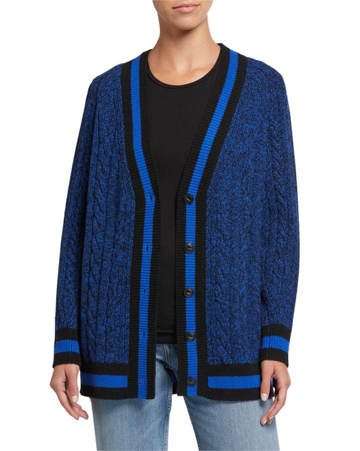 Theon Cable-knit Wool Cardigan