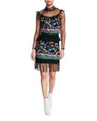 Amelie Two-piece Embroidered Long-sleeve Top &