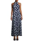 Adalyn Floral-print Maxi Dress, Blue Pattern