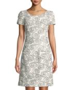 Short-sleeve Stitched Rose