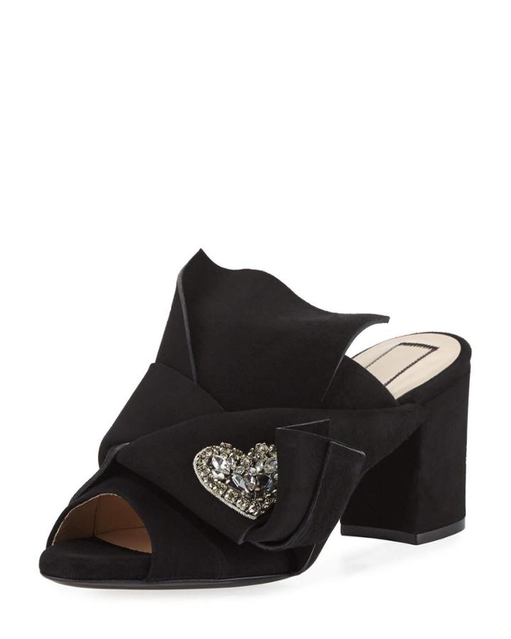 Velvet Block-heel