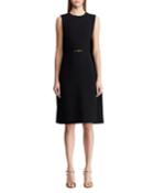 Aviana Belted Cape Dress