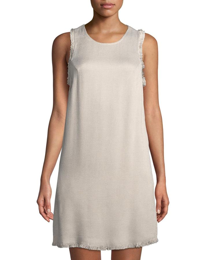 Julia Fringe-trimmed Tweed Dress
