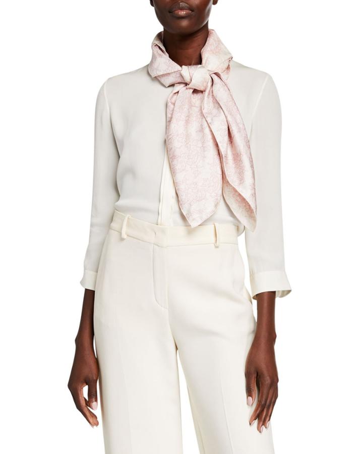 Floral Silk Foulard