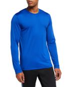 Men's Sport Tech Crewneck Long-sleeve Performance T-shirt