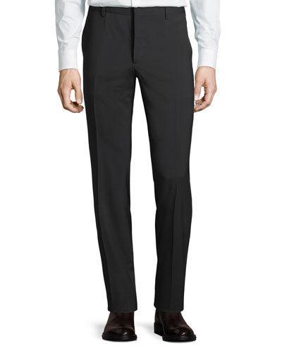 Straight-leg Wool-blend Dress Pants