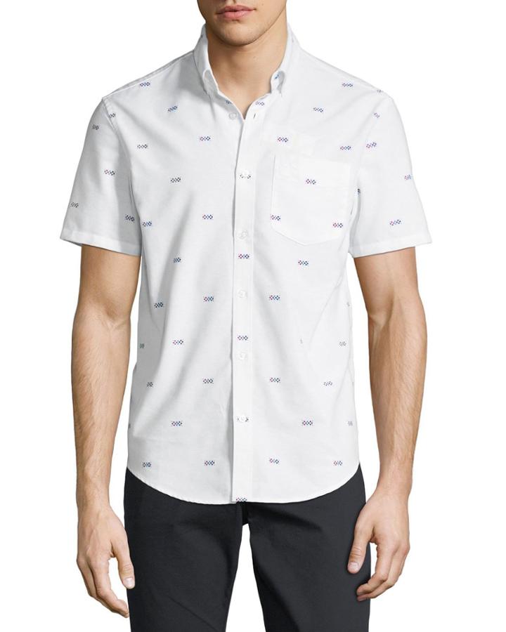 Short-sleeve Oxford Argyle