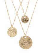 3-layered Disk Necklace
