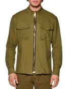 Maxi Zip-up Military Jacket,