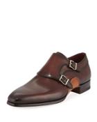 Reinosa Leather Lace-up Oxford, Brown