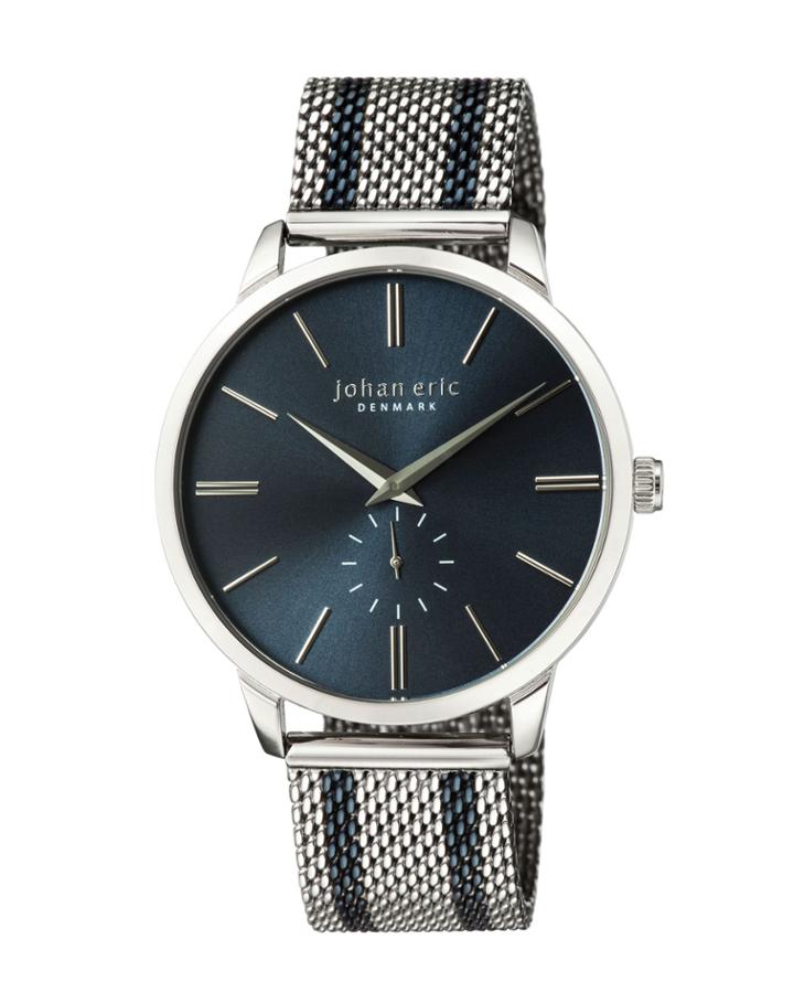 Men's Kolding Watch W/ Mesh Strap, Blue/silvertone