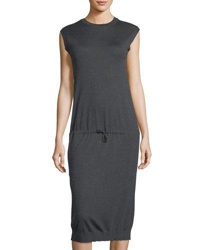 Cashmere-silk T-shirt Dress