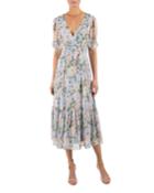 Floral Chiffon Faux-wrap