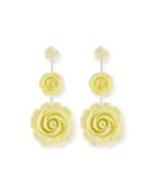 Beck Triple Flower Drop Earrings