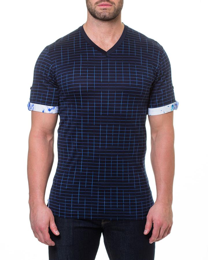 Men's Cotton Framework Navy Short