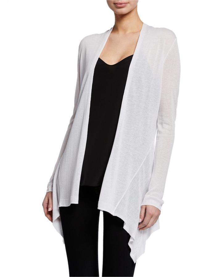 Cascade-front Cardigan