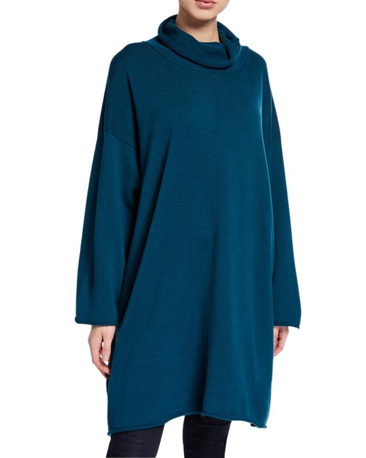 Wool Turtleneck Top