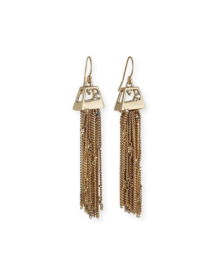 Chain Fringe Drop Earrings