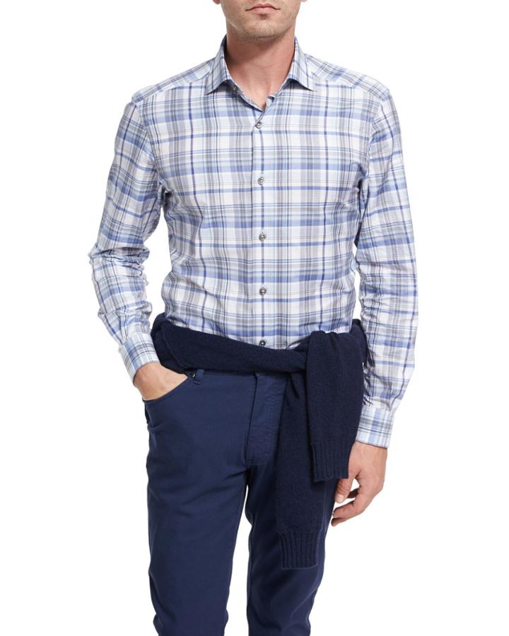 Oversize-plaid Cotton