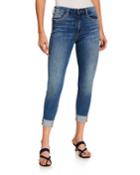 The Charlie Cropped Raw Hem Jeans