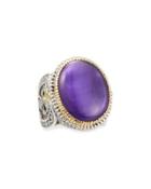 Erato Oval Amethyst Doublet Ring,