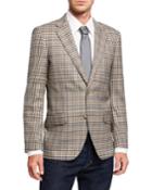Men's Gingham Wool-blend