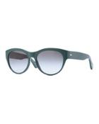 Mande Gradient Cat-eye Sunglasses, Blue