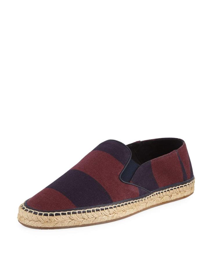 Men's Striped Slip-on