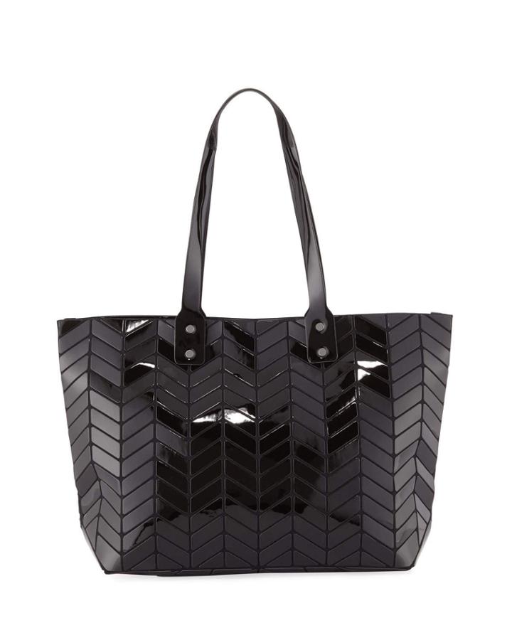 Chevron-patterned Geo Tote Bag