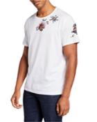 Embroidered Cotton Sailor T-shirt, White