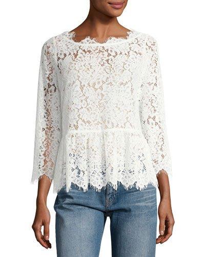 Koda Lace Peplum Top