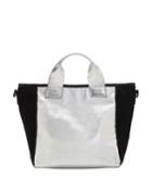 Bicolor Metallic Tote Bag