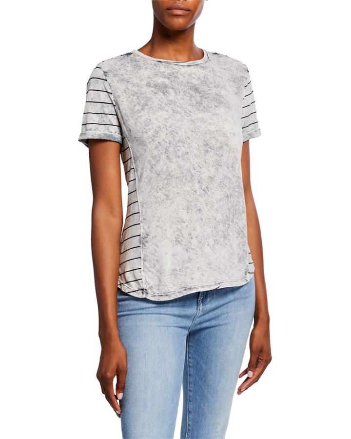 Striped Knotted Back Top