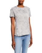 Striped Knotted Back Top