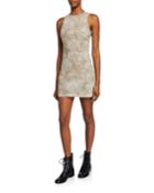 Sleeveless Cheetah-print Mini