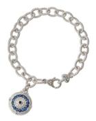 Sapphire Evil Eye Charm Bracelet