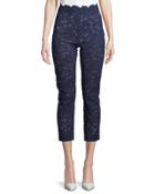 Lace Cropped Trouser Pants