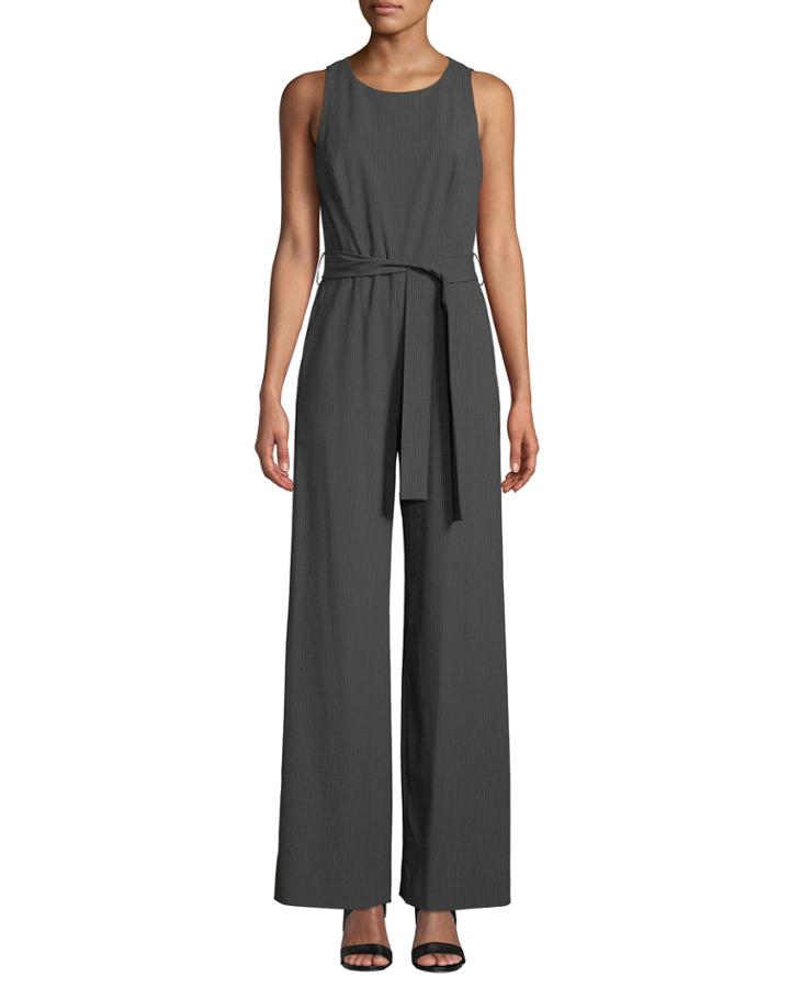 Jade Pinstripe Jumpsuit