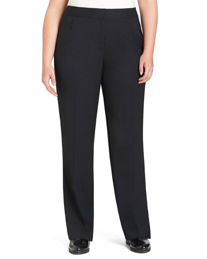 Plus Size Menswear Straight-leg Stretch-wool Pants